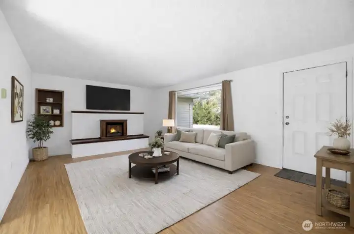 Virtually staged to show potential