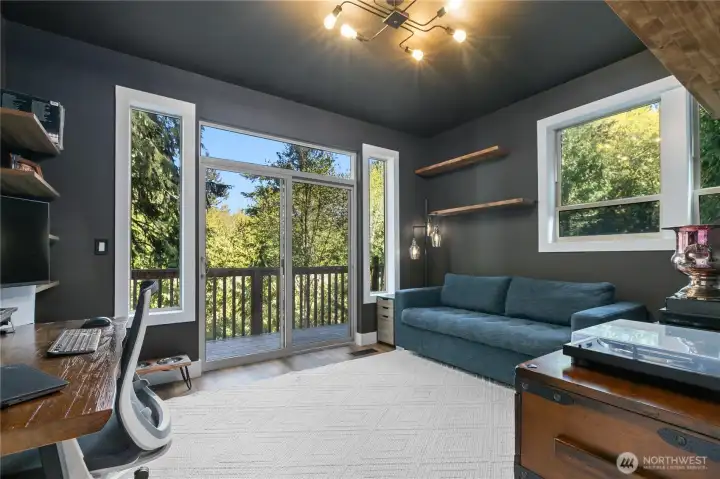 Currently used as an office but plenty of room for use as the primary bedroom.