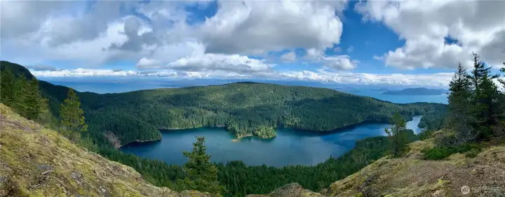 View of Cascade Lake from Sunrise Rock. So many incredible trails to explore just moments from 118 Cascade Way.