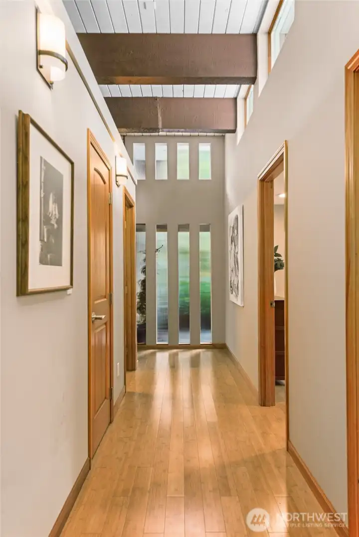 With windows, skylights, and glass doors, natural light pours into every inch of the house.