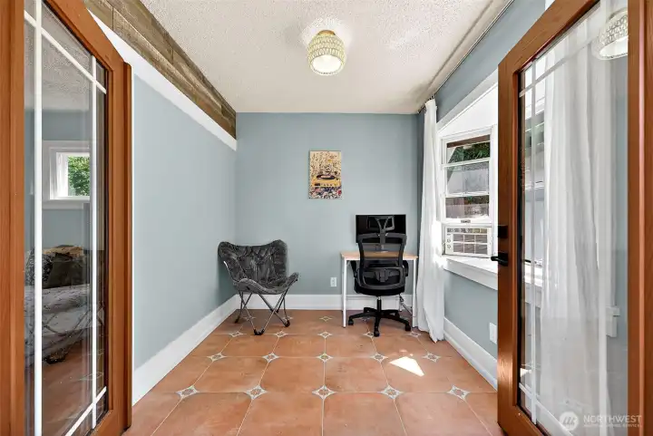 Office Space with French Doors leading to backyard Office Space with French Doors leading to backyard