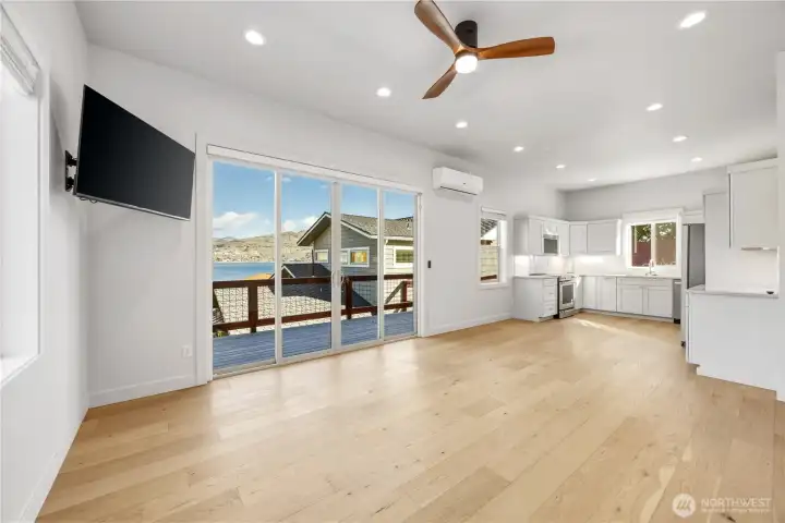 Living/dining and kitchen in the ADU.