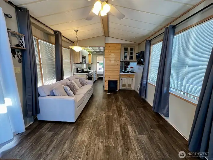 spacious living room