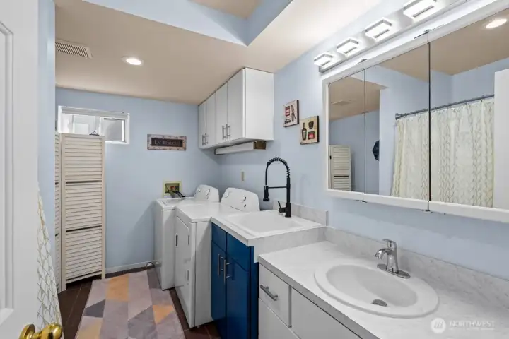 Guest Full Bathroom and Laundry Room