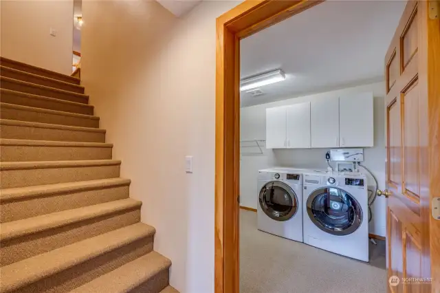 Lower level spacious laundry room