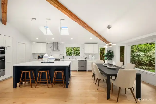 This is a fabulous, open concept kitchen with walk in pantry and it lives large!