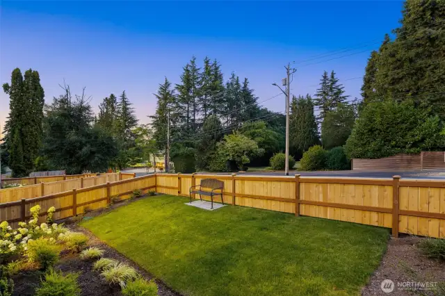 Enjoy the new fenced in yard space.