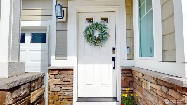 Welcoming covered entry
