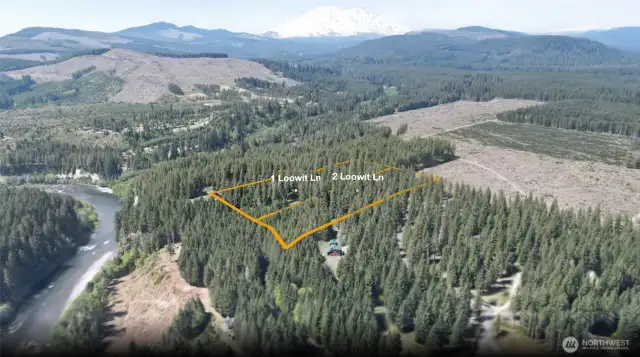 Aerial photo w/approximate property