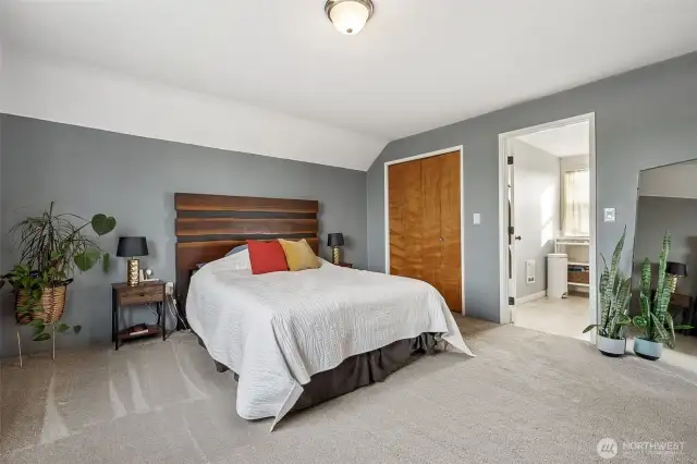 Large Primary Bedroom with Direct Access to Full Bathroom