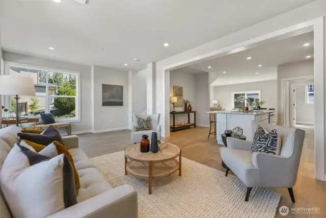 Family Room with fireplace