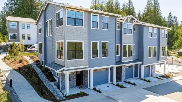 Lot 1 is a single family end unit
