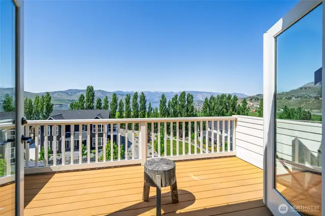 Private deck off primary bedroom