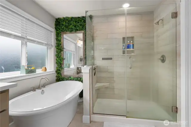 Spa like and gorgeous.