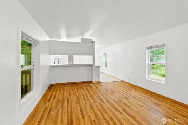 Large and open concept living room area