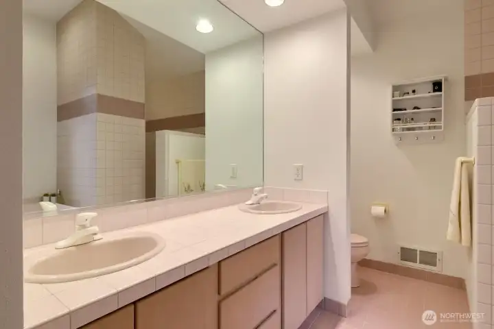 5 piece bath in primary suite