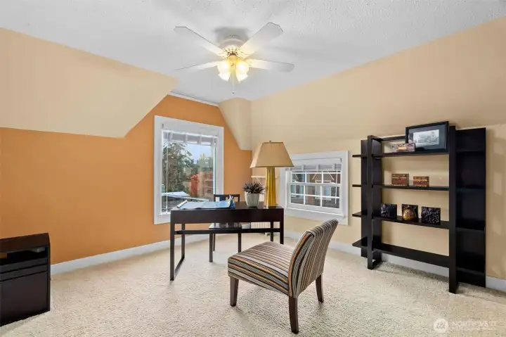 Bedroom #3 has a large closet and peek-a-boo view of the river.