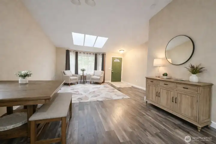 partially virtually staged