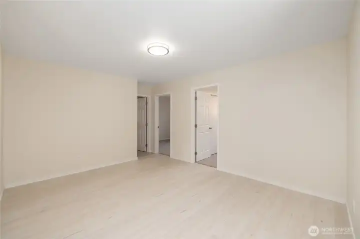 Bonus space sits between the kitchen and living room and the bedrooms. So many possibilities for this space...office, play space, game room?