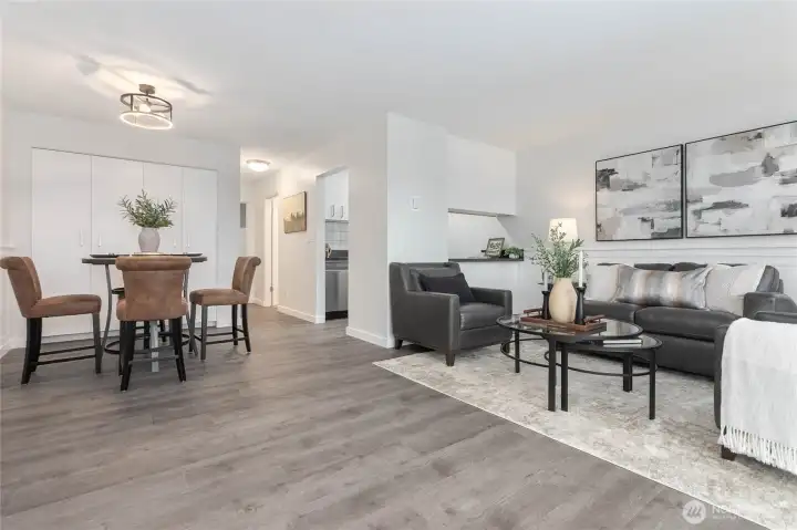 Living Room and Dining Room