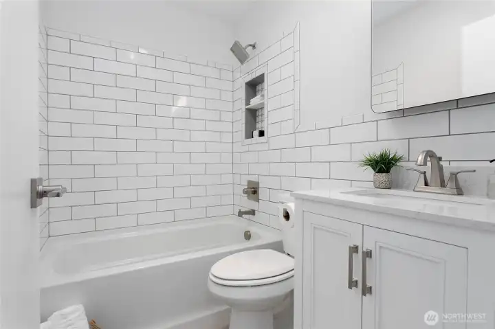 Newly remodeled bathroom