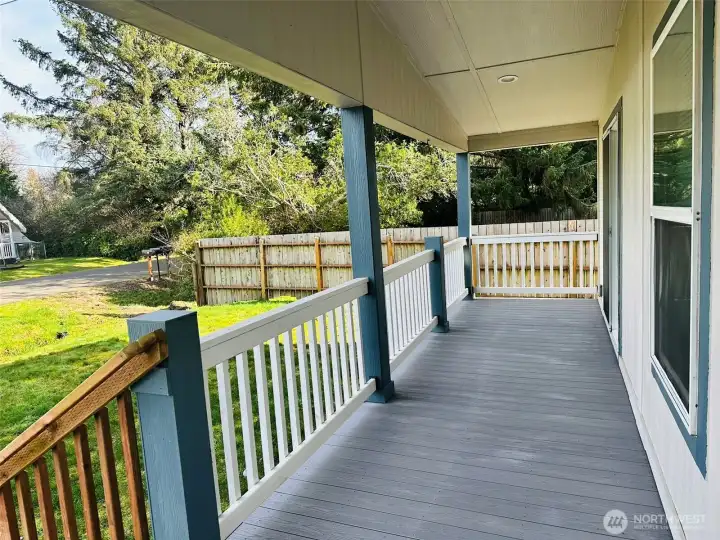 Large covered front porch