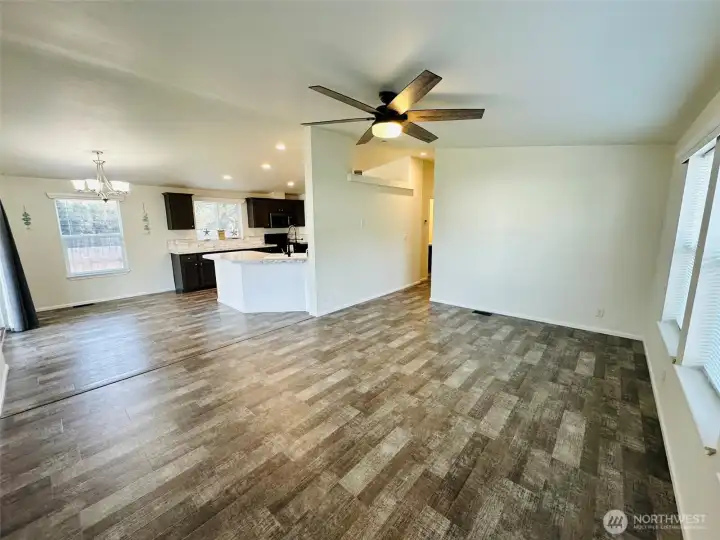 Light and Bright open concept living area