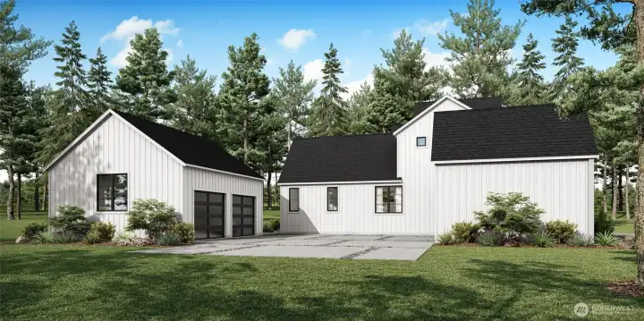 Rendering - Completed home may have slight modifications from rendering.