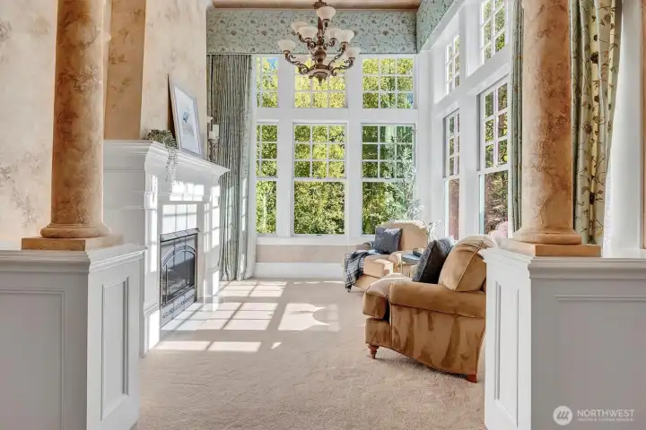 What a spot for morning coffee and the paper!