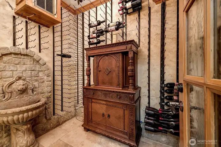 Also on this level is the 1000+ Climate controlled wine cellar