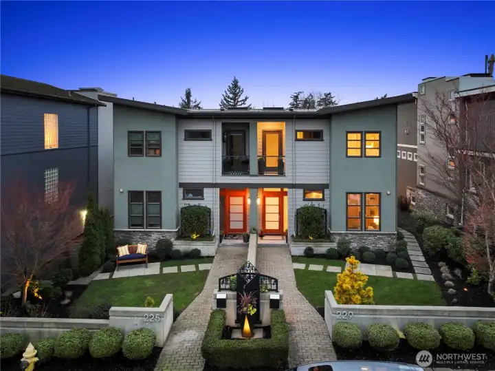 Sleek custom townhome just steps from the waterfront!