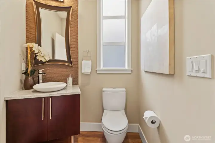 Main floor powder room.