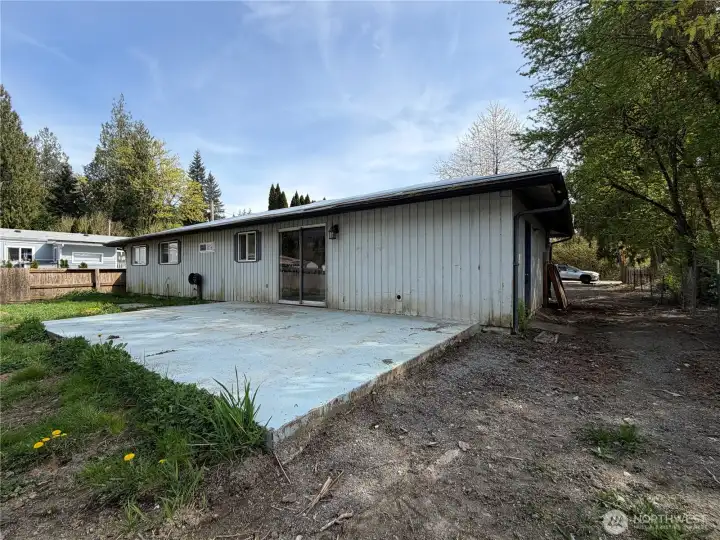Rear patio