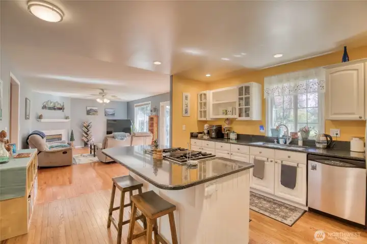 Kitchen and living room