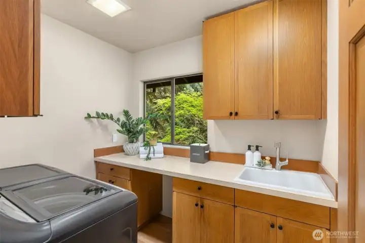 Main floor laundry room
