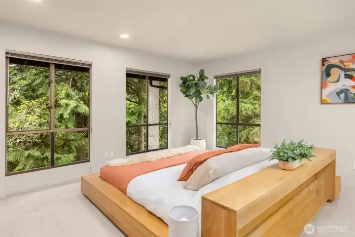 Wake up and drift off feeling like you’re nestled high among the trees.