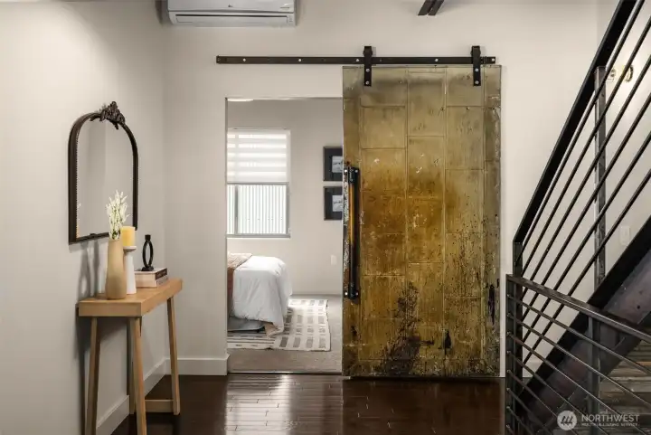 Antique Fire door repurposed from a local fire station Antique Fire door repurposed from a local fire station