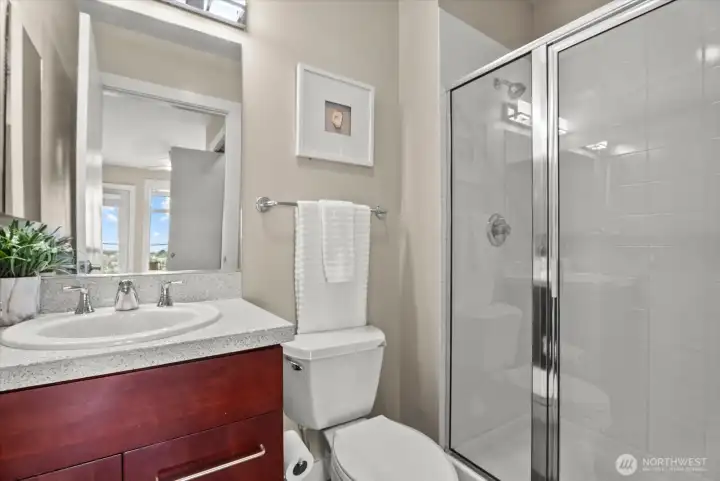 Primary bath with shower