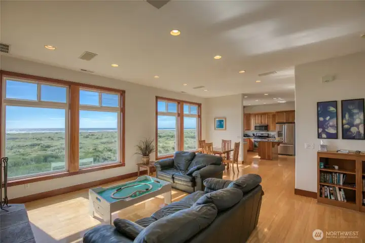 Open Great Room w/ tall ceilings and large windows. Open Great Room w/ tall ceilings and large windows.