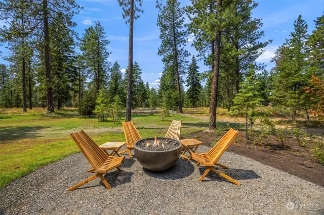 Gas firepit - Former Maxwelton home