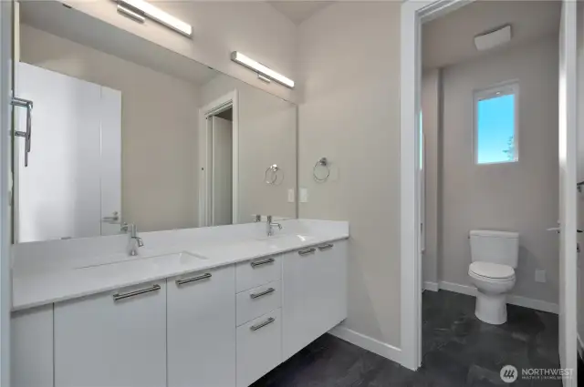 basement level guest bath - photo shown is homesite #16