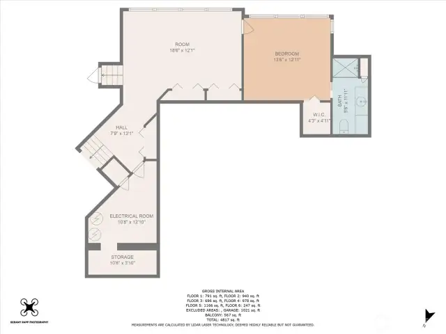 Lower level bonus room and bedroom with ensuite.