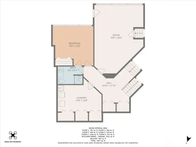 Lower level bonus room, laundry and bedroom with ensuite.