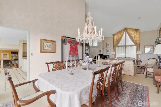 Formal dining room and living room.