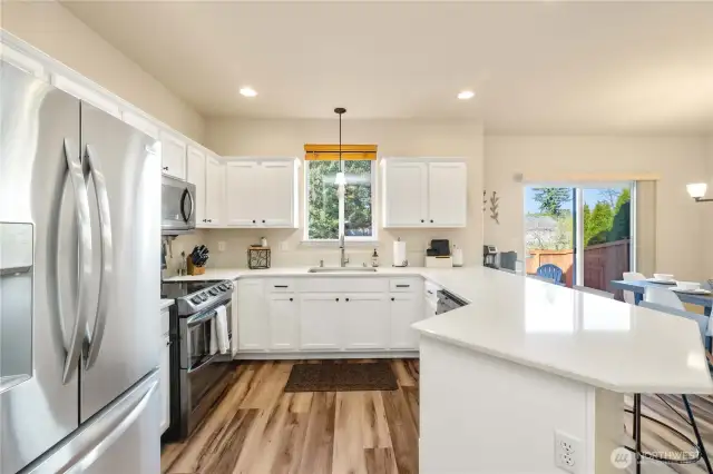 Updated Kitchen with Quartz Counters
