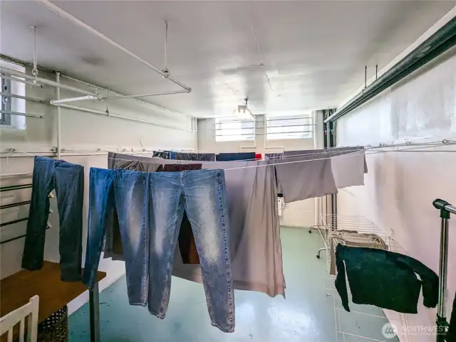 Seperate Hang Dry Room in the Laundry Room