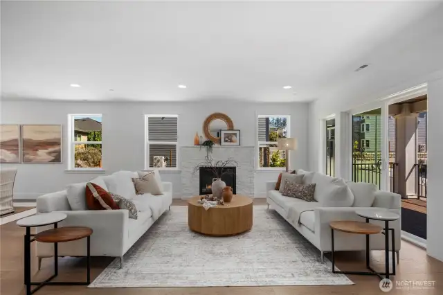 Staged photos are of the model home of the same floorplan within the Foxmoore community and are for visualization purposes only. Colors, finishes, and layout can and will vary.