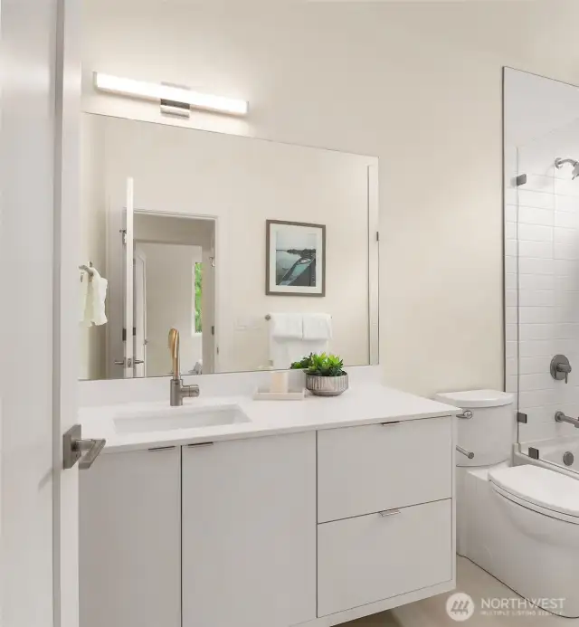 Upper level bath