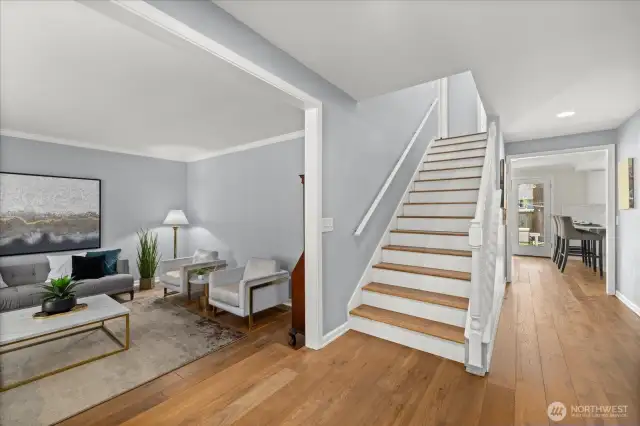 Open & inviting entrance - formal living to your left & formal dining to your right!