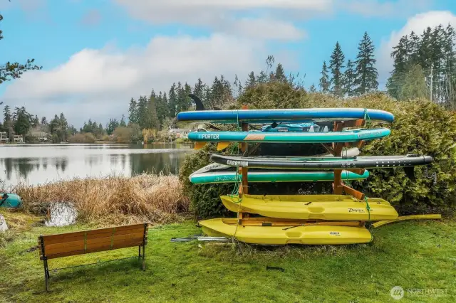 Paddle Boats for you play on the Lake!